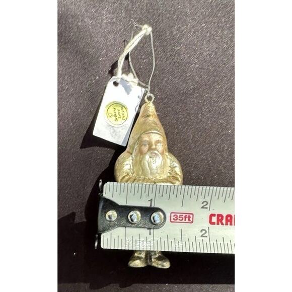 3" Bethany Lowe Mini Gold Belsnickel Santa Claus Ornament Vintage Christmas -S73 - Picture 5 of 6